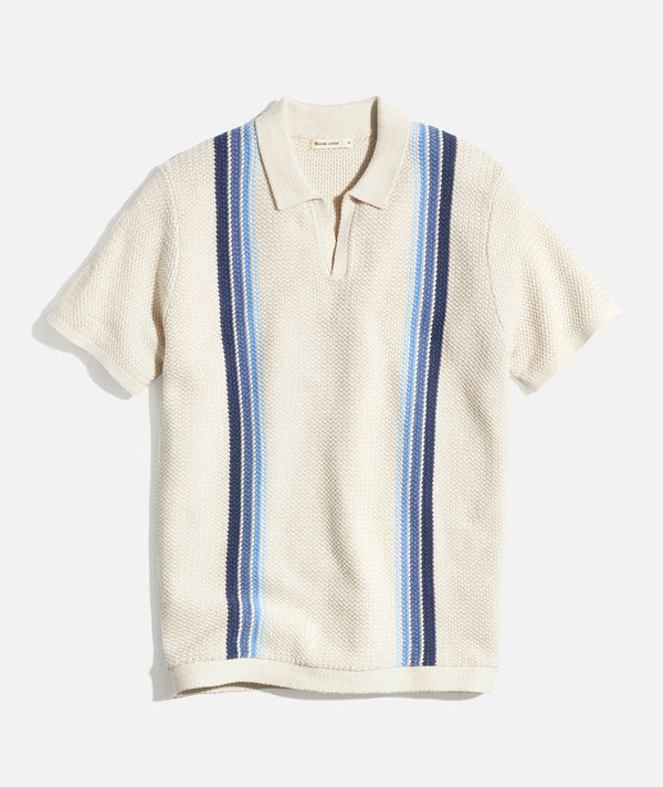 Conrad Vertical Stripe Sweater Polo