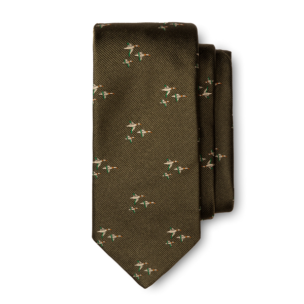 Flying Ducks Silk Tie