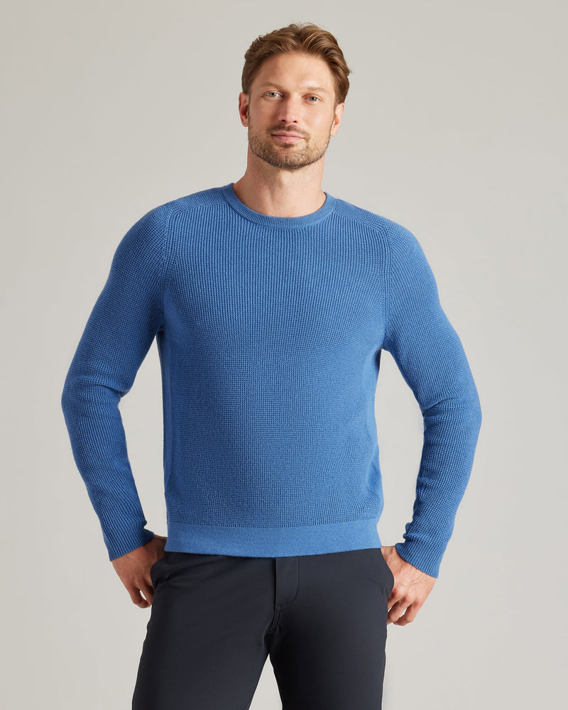 Walden Waffle Cashmere Blend Sweater