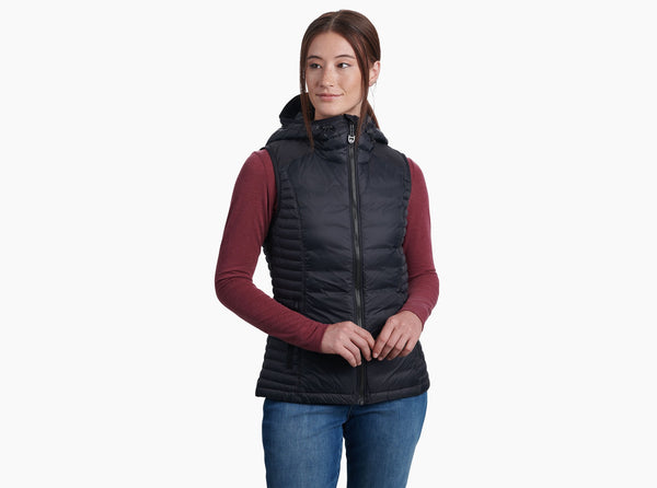 Kuhl Heathered Grey Alaska Hooded Sherpa Lined Zip Up Vest Small Pockets #  4211 - $50 - From Kimberly