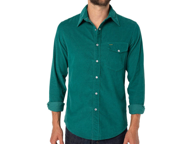 Forest Corduroy Button Down